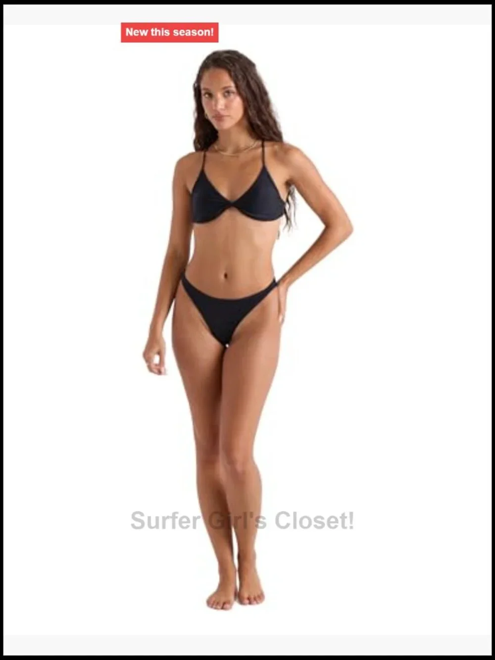 Bralette Bikini Top, Removable Cups & Adjustable Straps, Recycled Nylon